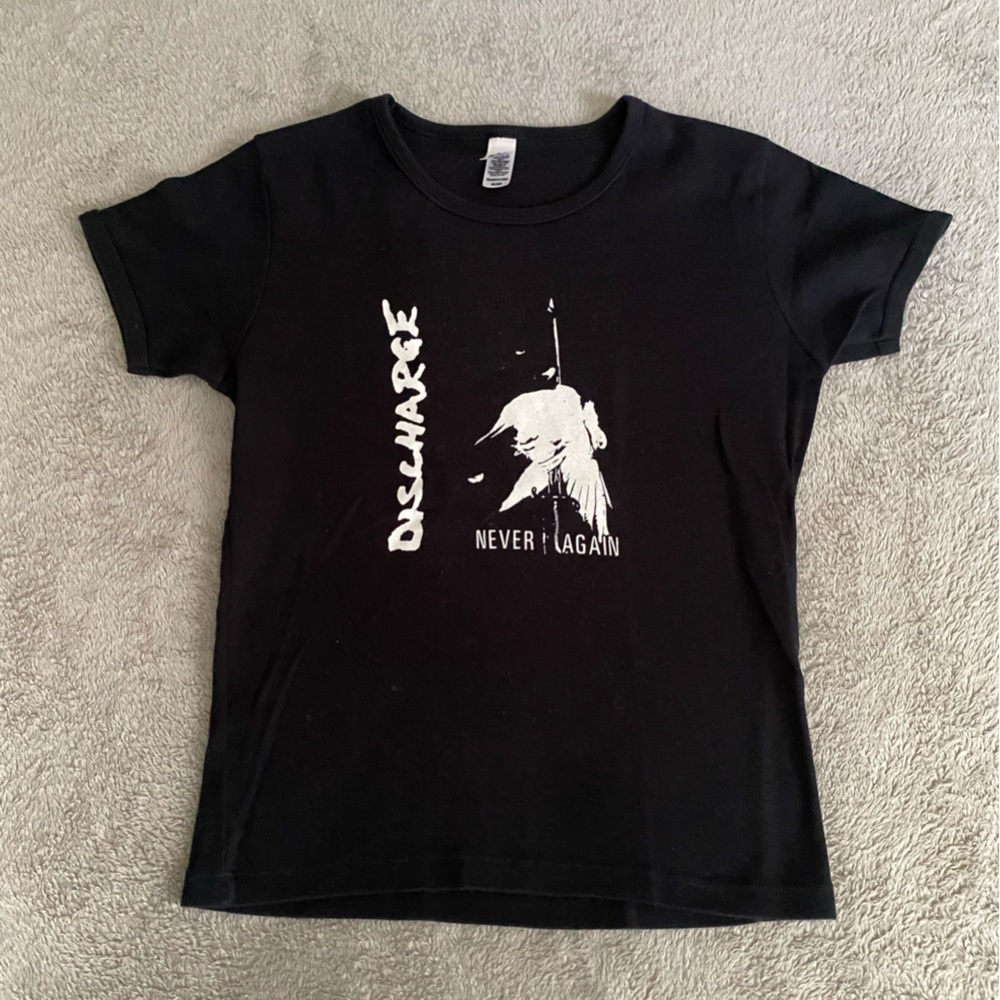 Discharge 2003 tour Black Graphic T-Shirt